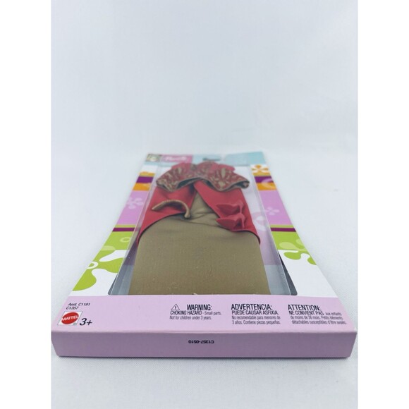 2003 Barbie Doll Royal Circle Fashion Red And Gold Princess Dress C1357 - Picture 8 of 9